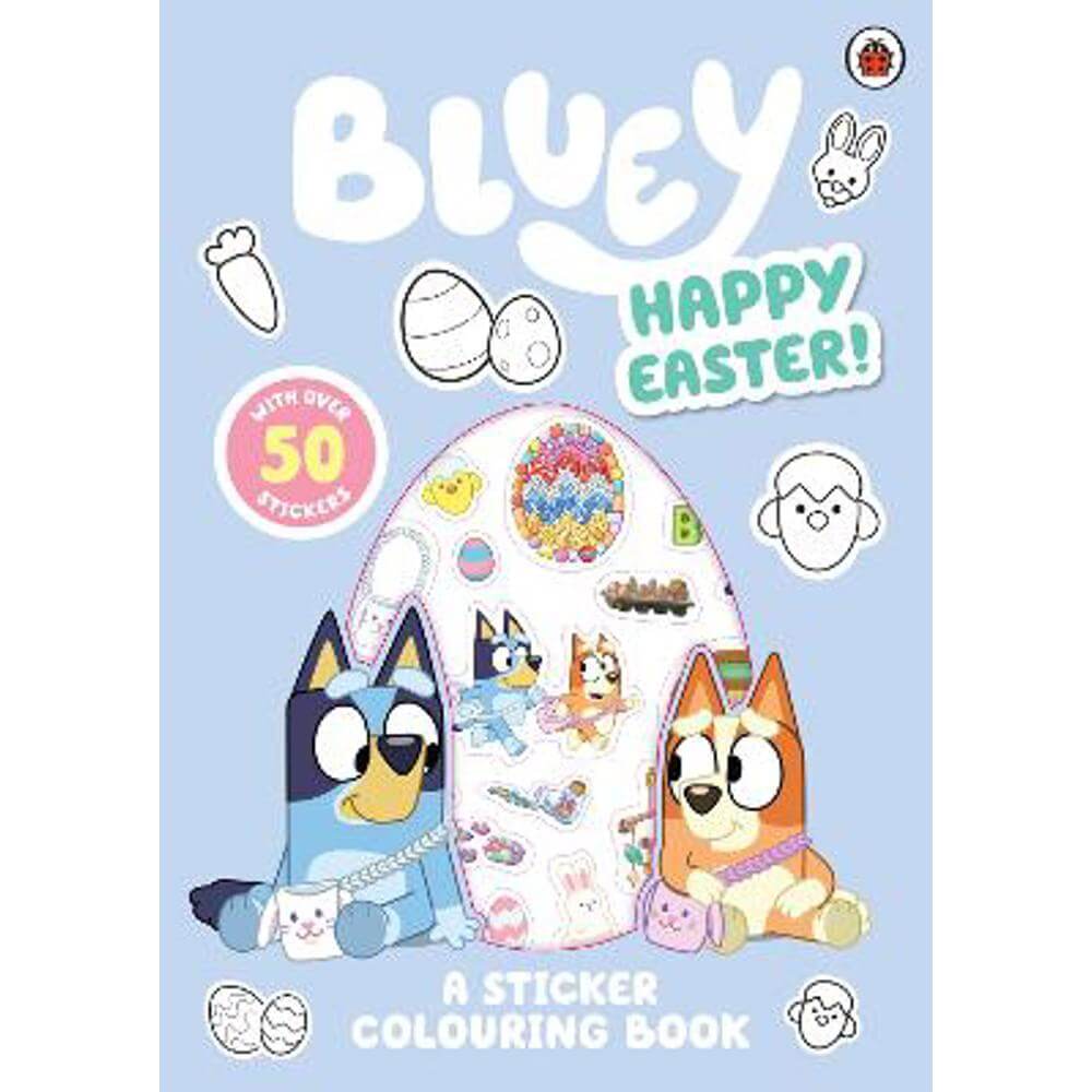 Bluey: Happy Easter!: A Sticker Colouring Book (Paperback)